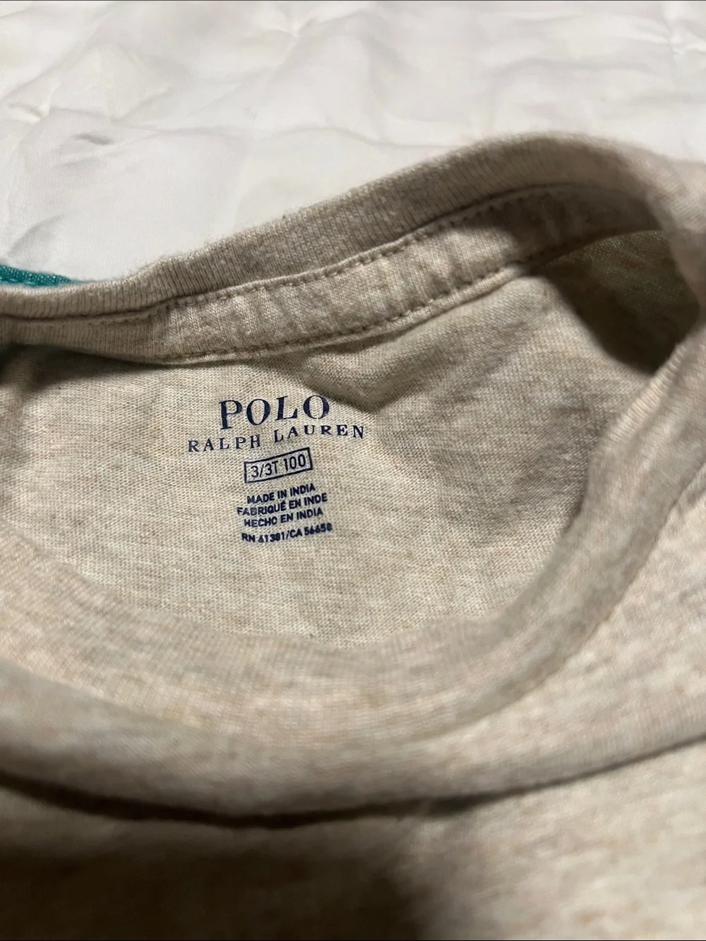 Polo by Ralph Lauren Olive Green Tee with Tan Flat-Front Shorts